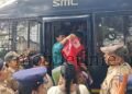 Karwar Protest against the government Red flag flies high even in custody!