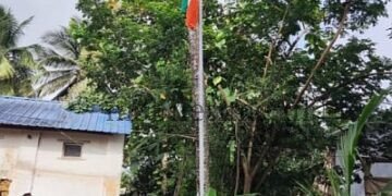 Mundgod National flag hoisted upside down!