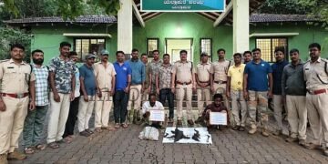 Father and son land in jail after catching a monitor lizard!