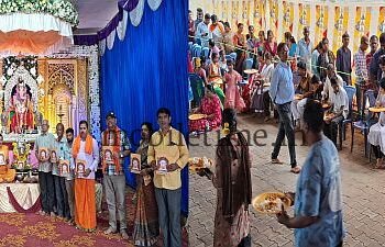 Ganesha Festival Free meals served here every day!