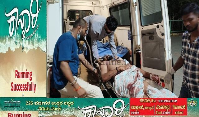 The person who stabbed fled the scene!