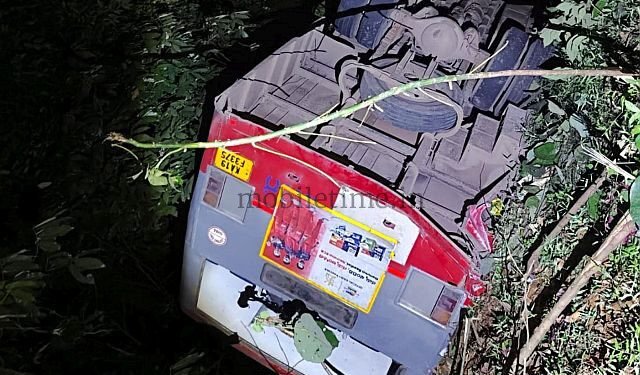 Bus falls into a ditch Who lost their lives Who was injured