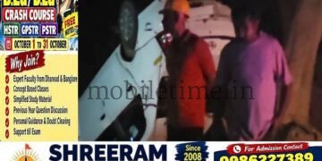 Dandeli Car overturns after hitting a bike Driver dies!