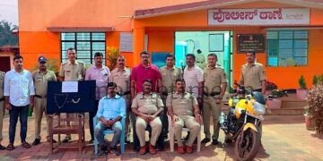 Siddapura Thieves who scaled a wall now face a stint behind bars!