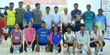 Sirsi Badminton Tournament by Pooga Trust Good Response